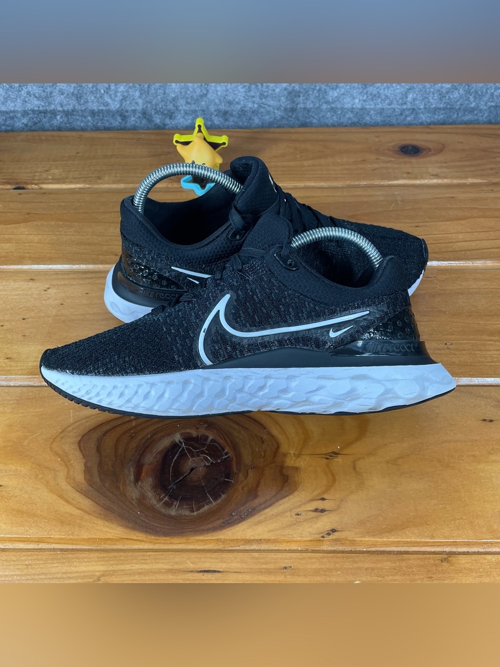 Nike React Infinity Run Flyknit 3 Shoes Womens Size 9 Black Running DD3024-001 - Picture 8 of 16